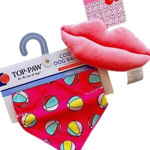 Top Paw Dog Waterproof + Cooling Pool Beach Ball Bandana Scarf & Plush Toy XS/S
